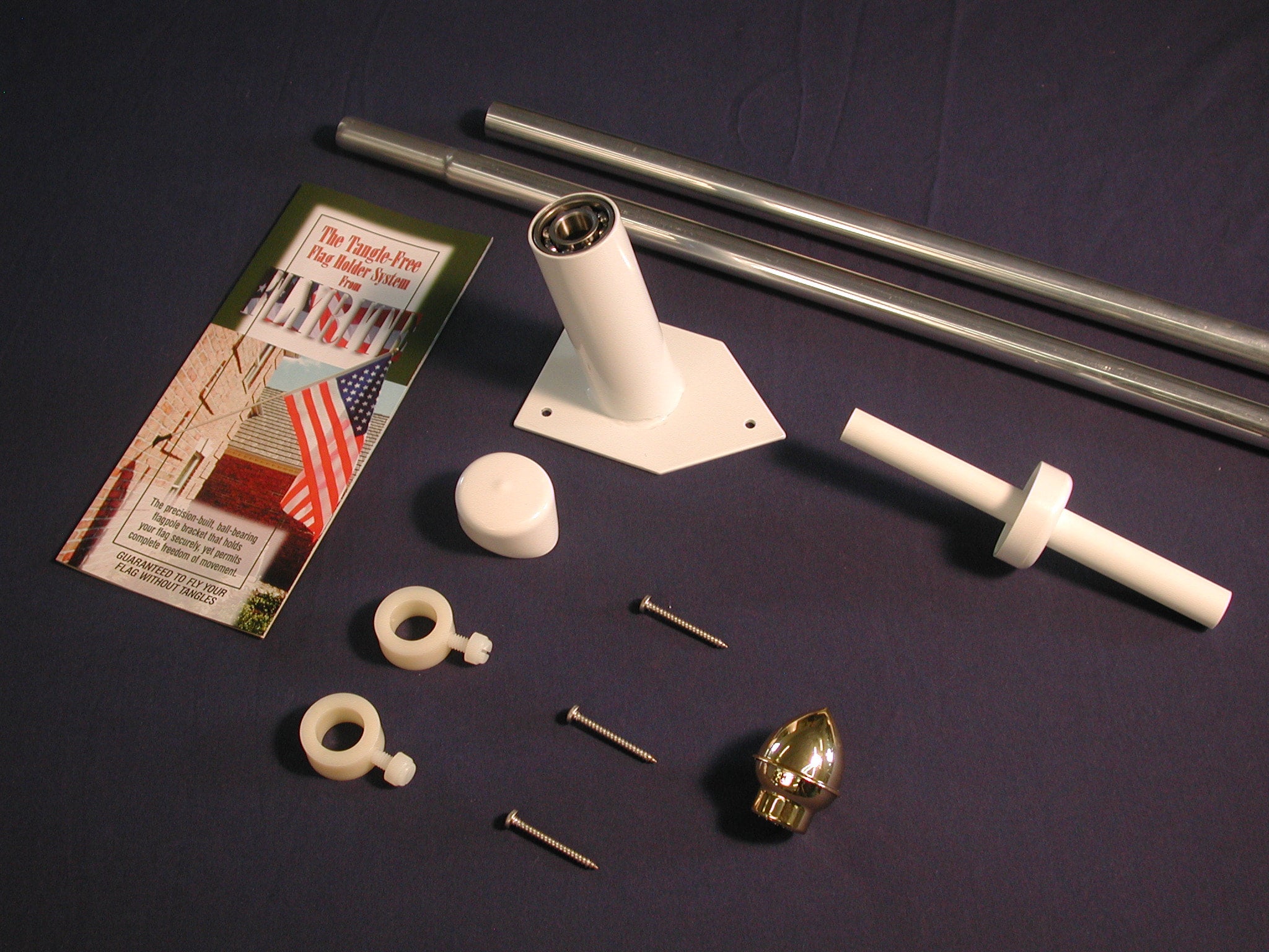 Kit Bandiera USA Con Asta In Legno Da 5' E Bandiera Calcio 3x5 Piedi